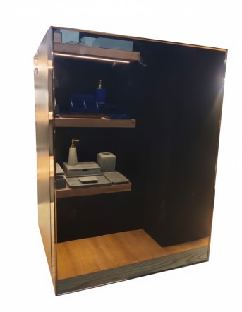 40L Mirror Finish Solid Door Absorption Mini Bar