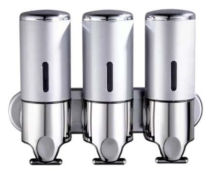 Soap Dispenser Set of 3 — SS, Anti-Theft, 500ml