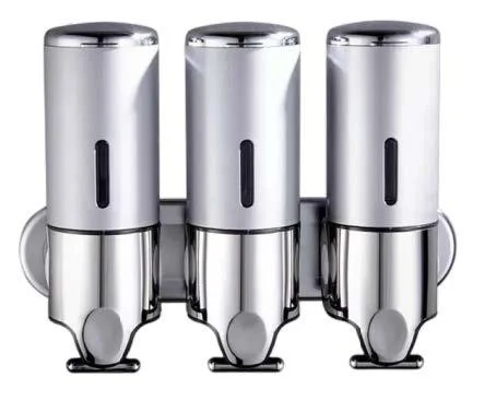 Soap Dispenser Set of 3 — SS, Anti-Theft, 500ml