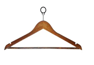 Solid Wood Hanger — Antitheft, U-Shape Notch, B Grade