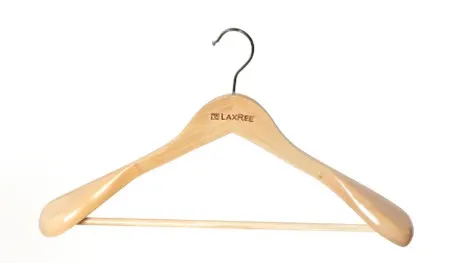 Solid Wood Structure Coat Hanger — Flat Hook, A Grade