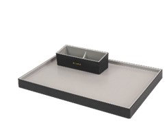 TCM Tray — ABS with PU Leatherette Covering